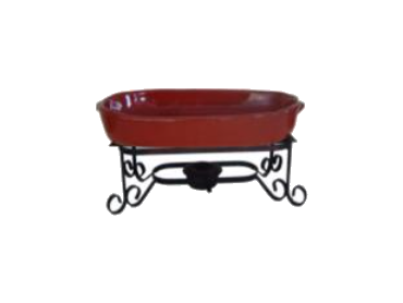 Rechaud de Barro Oval 34x20cm para Feijoada - Locaki